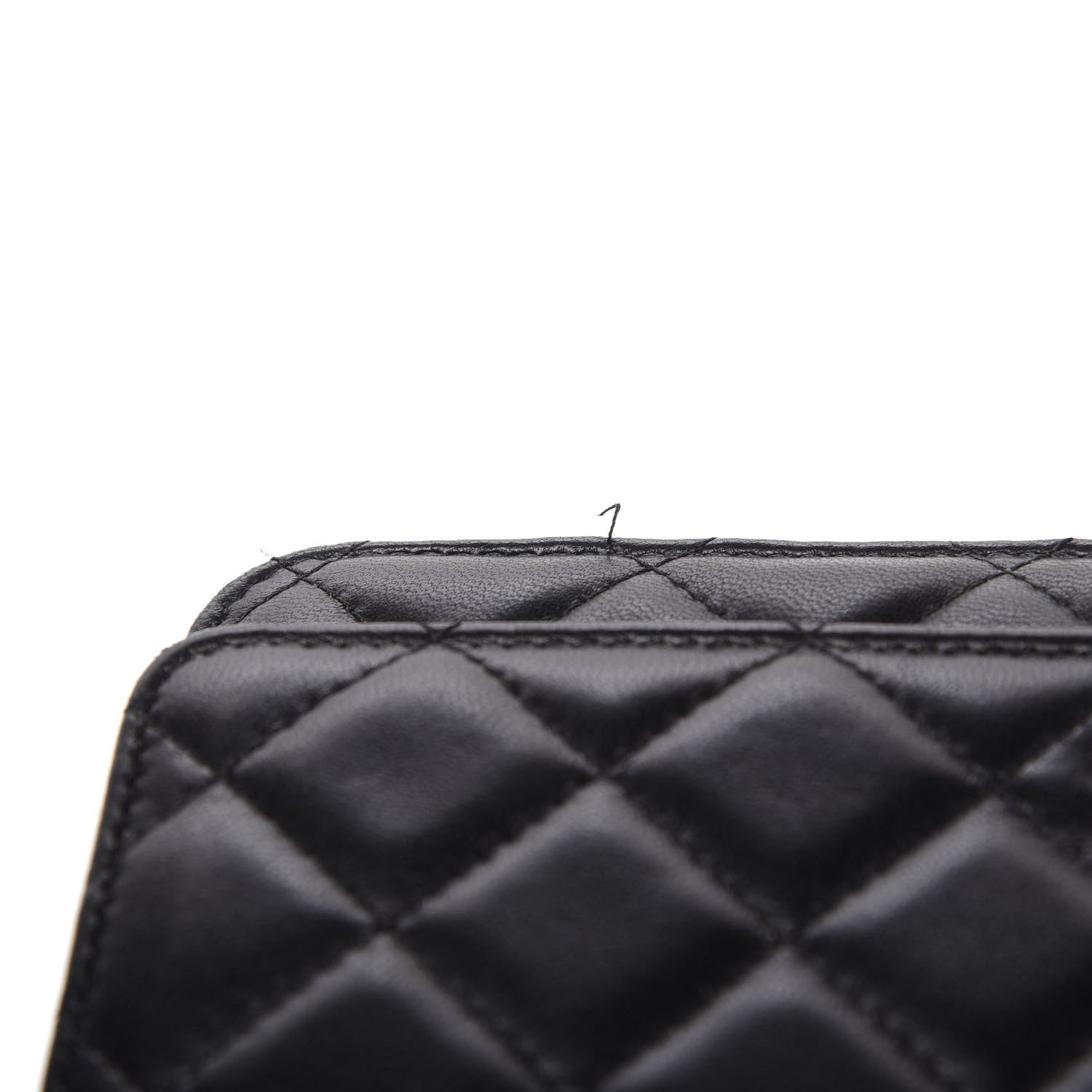 Chanel Lambskin Quilted Wallet On Chain WOC Black 13 of 13