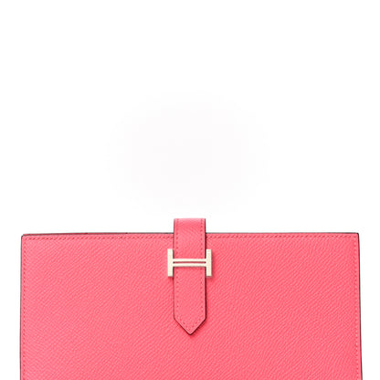 Hermes Epsom Bearn Gusset Wallet Rose Azalee 8 of 10