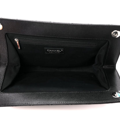 Chanel Caviar Quilted CC Beauty Clutch Black 5 of 10