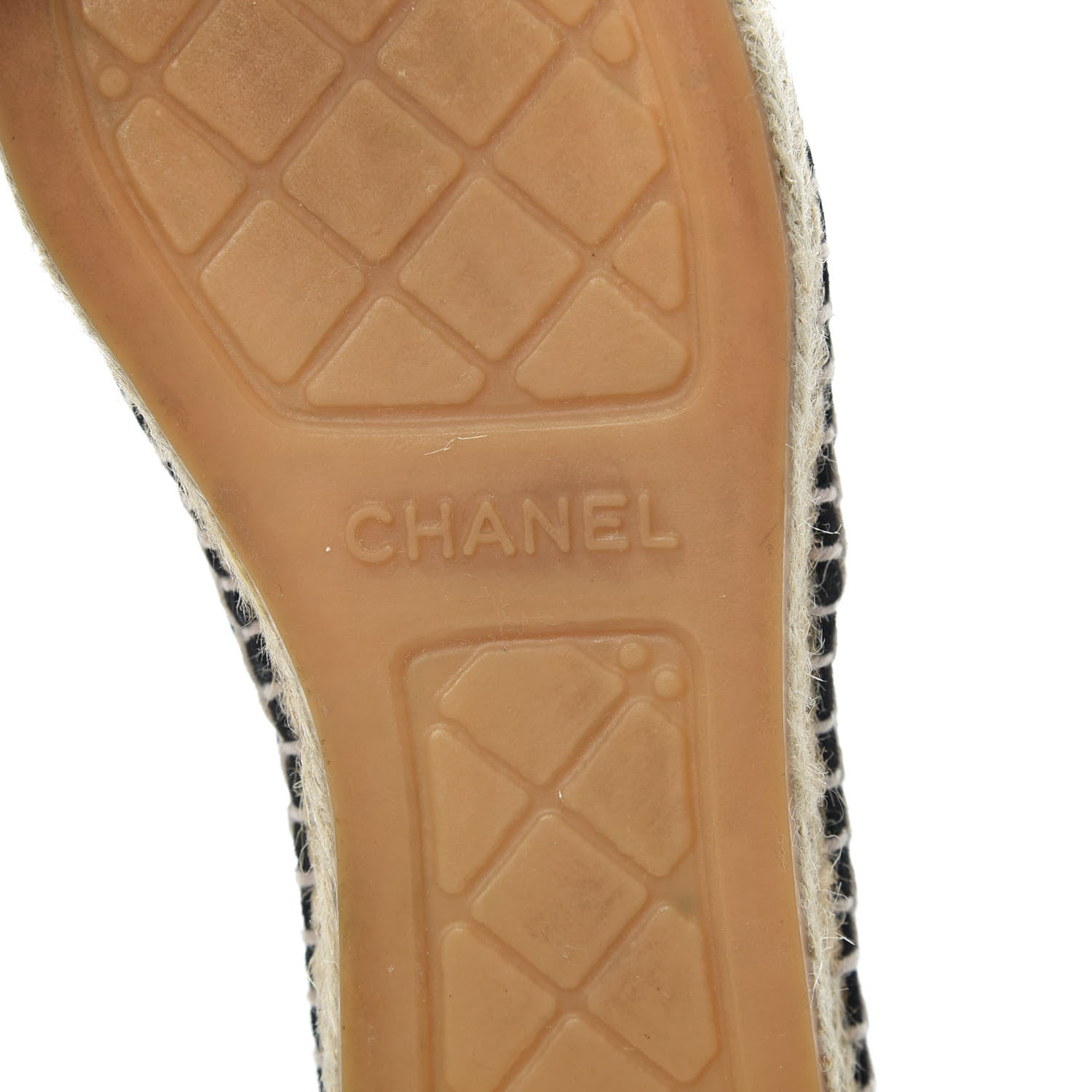 Chanel Suede Pearl CC Espadrilles 36 Black 6 of 7