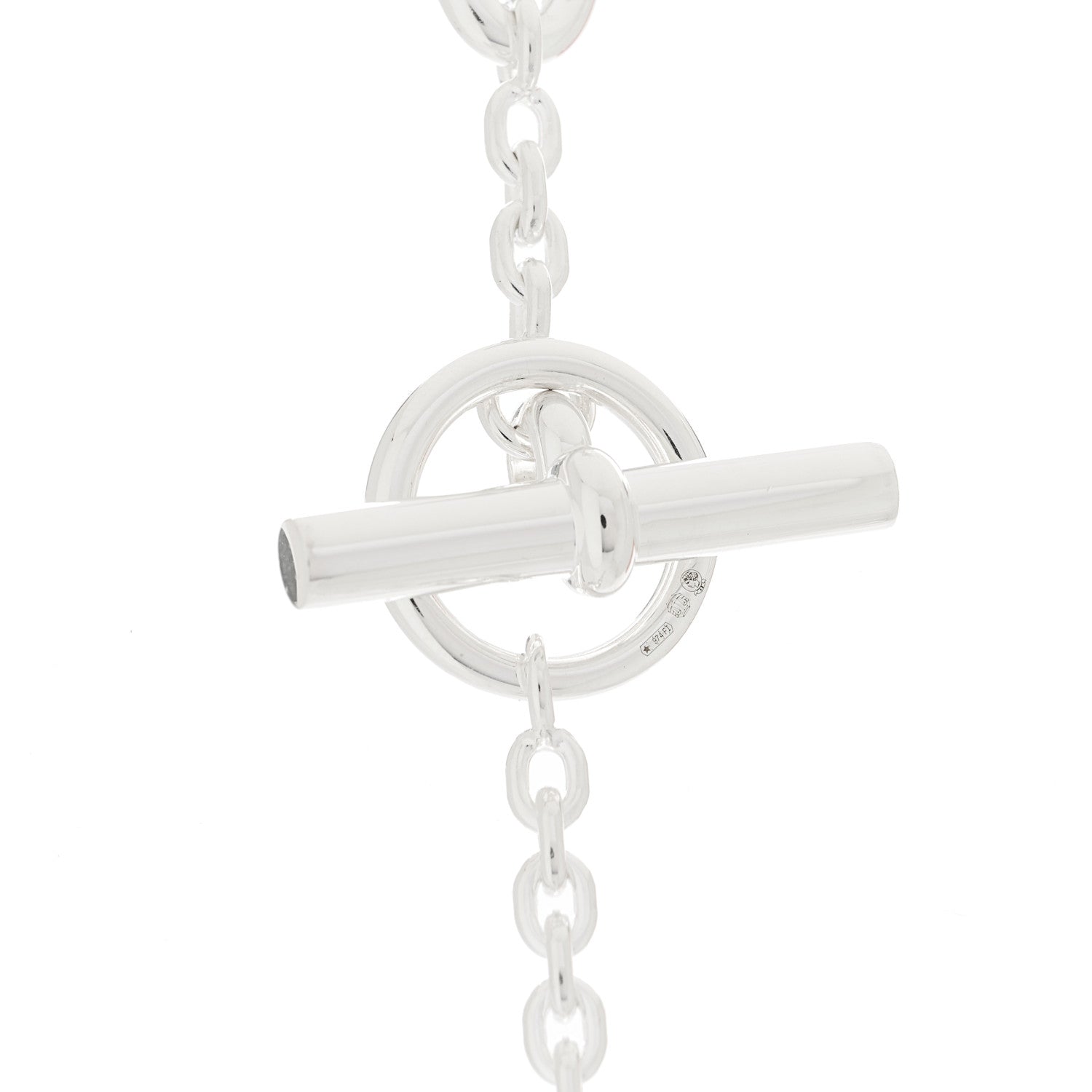 Hermes Sterling Silver Farandole Necklace 160 6 of 8