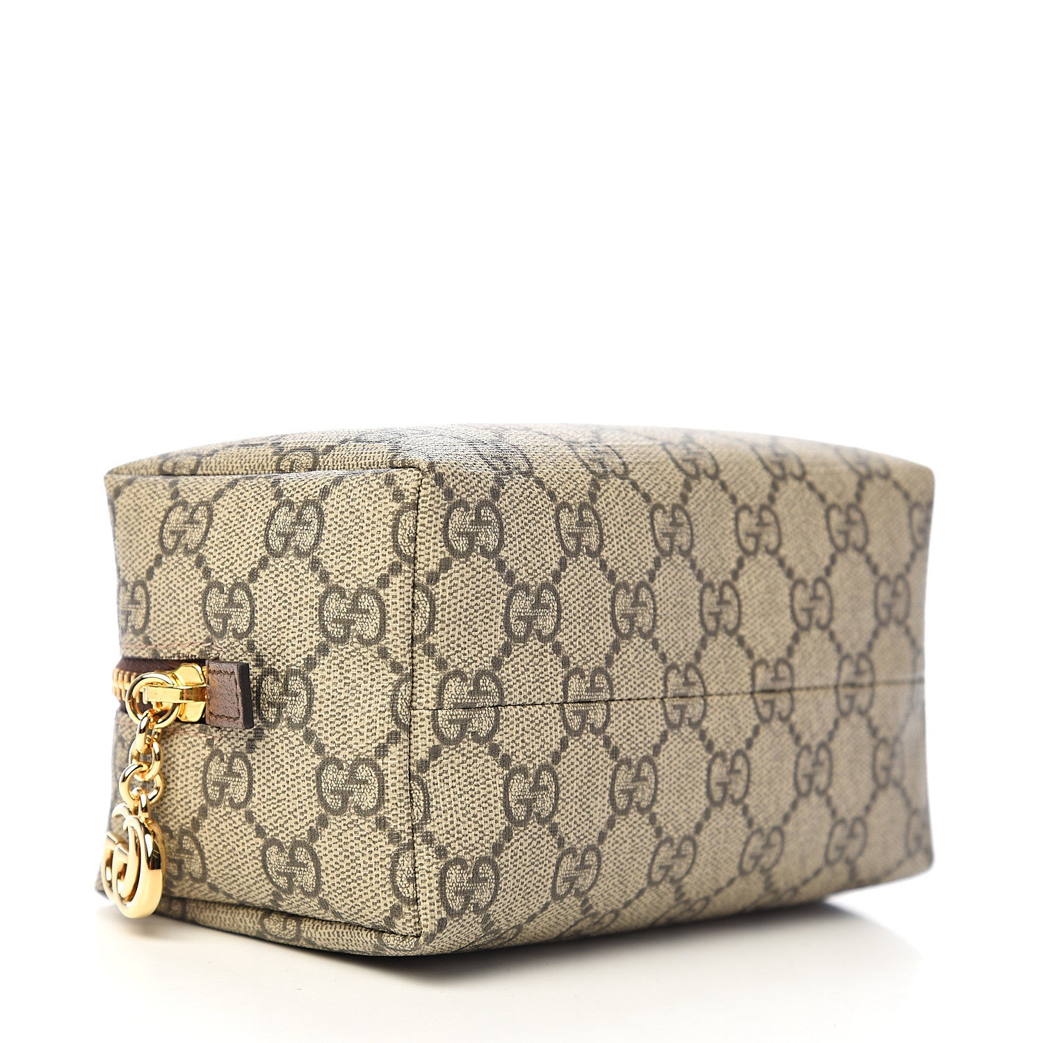 Gucci Soft GG Supreme Monogram Calfskin Medium Ophidia Cosmetic Case Beige Ebony New Acero 3 of 7