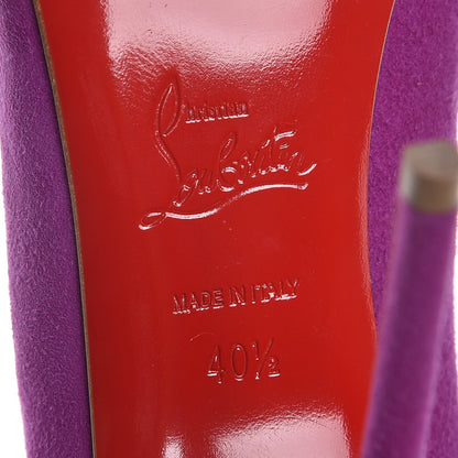 Christian Louboutin Suede So Kate 120 Pumps 40.5 Orchidee 6 of 7