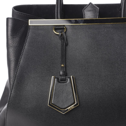 Fendi Vitello Elite Large 2Jours Tote Black 9 of 9