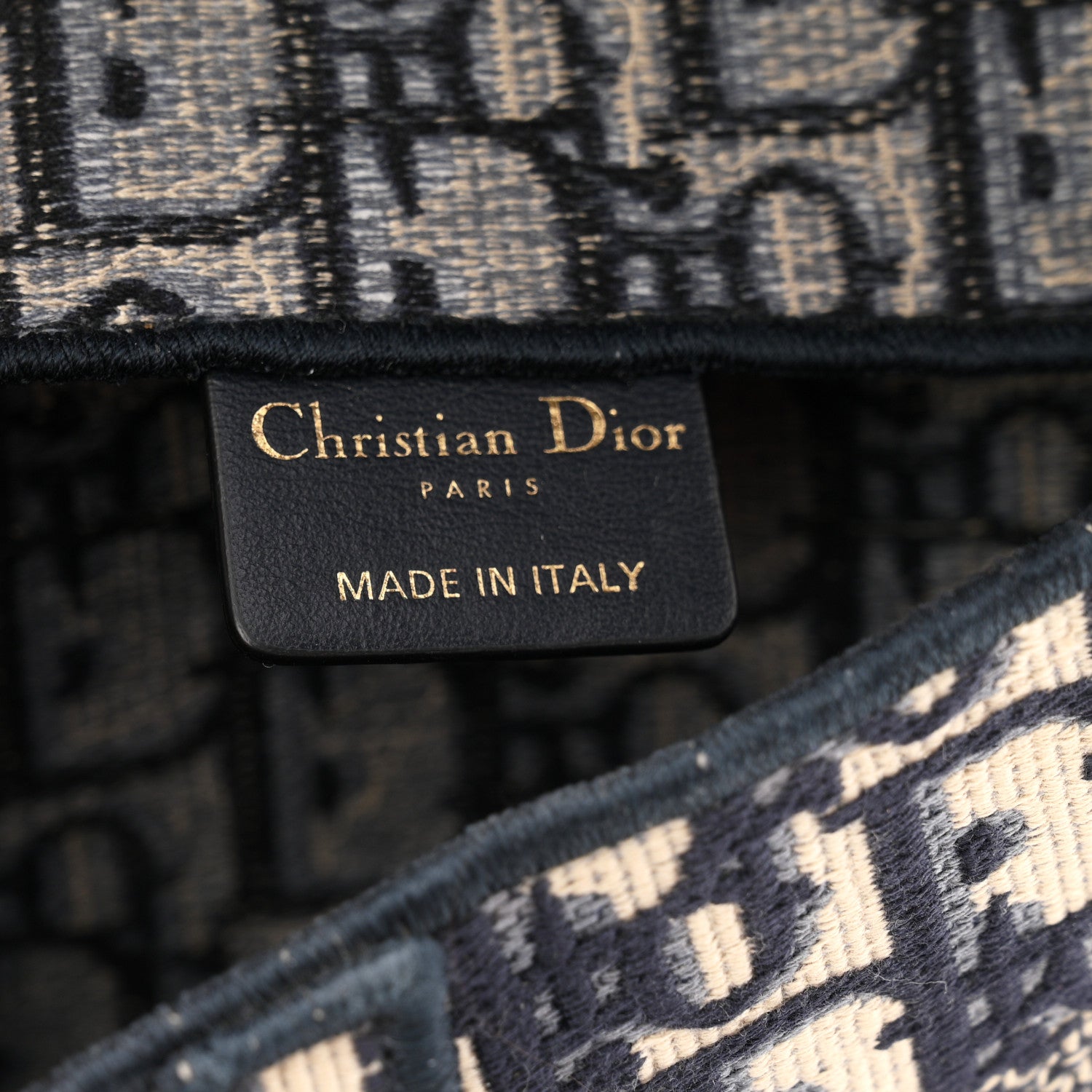 Christian Dior Oblique Slim Saddle Pouch Blue 6 of 11