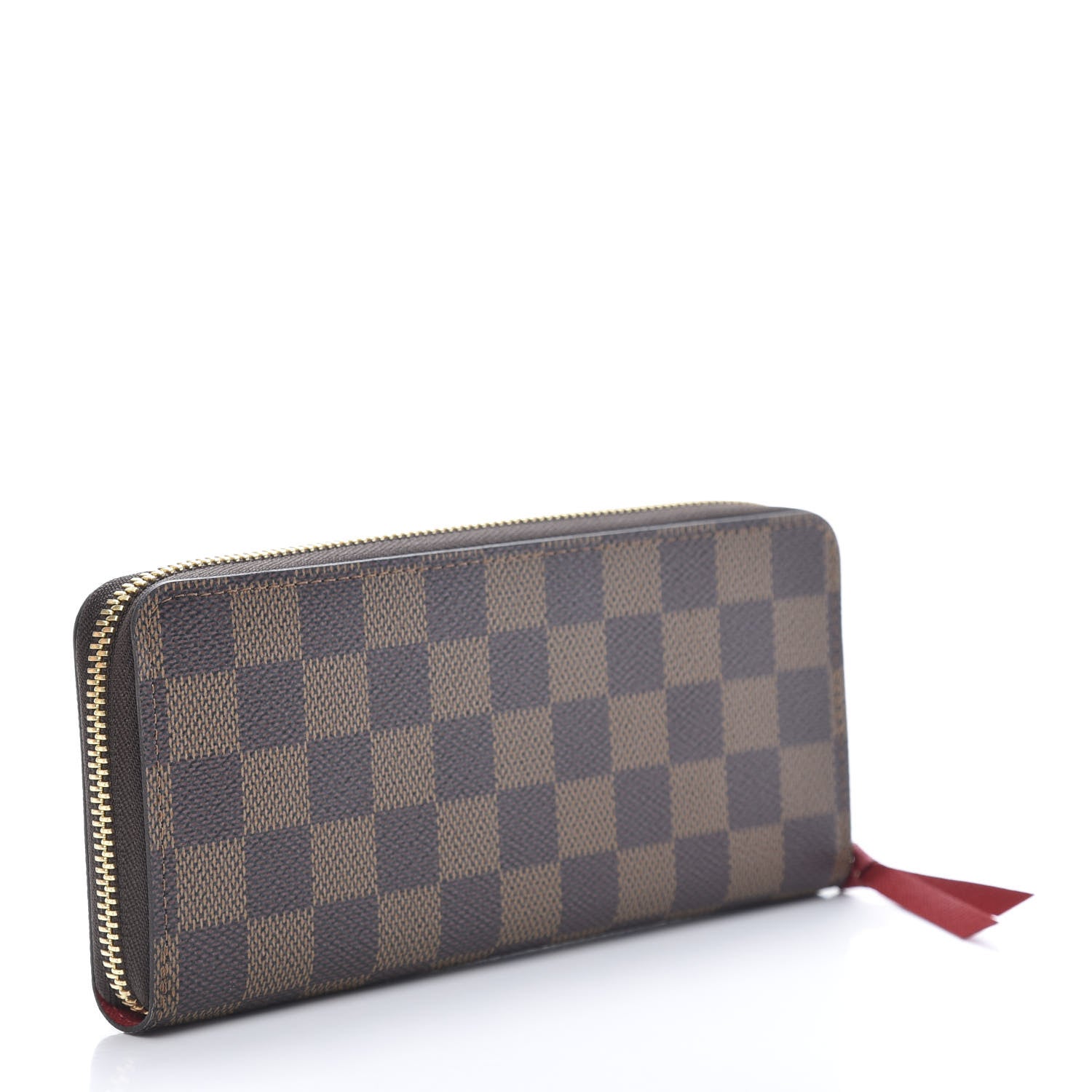 Louis Vuitton Damier Ebene Clemence Wallet Cherry 3 of 8