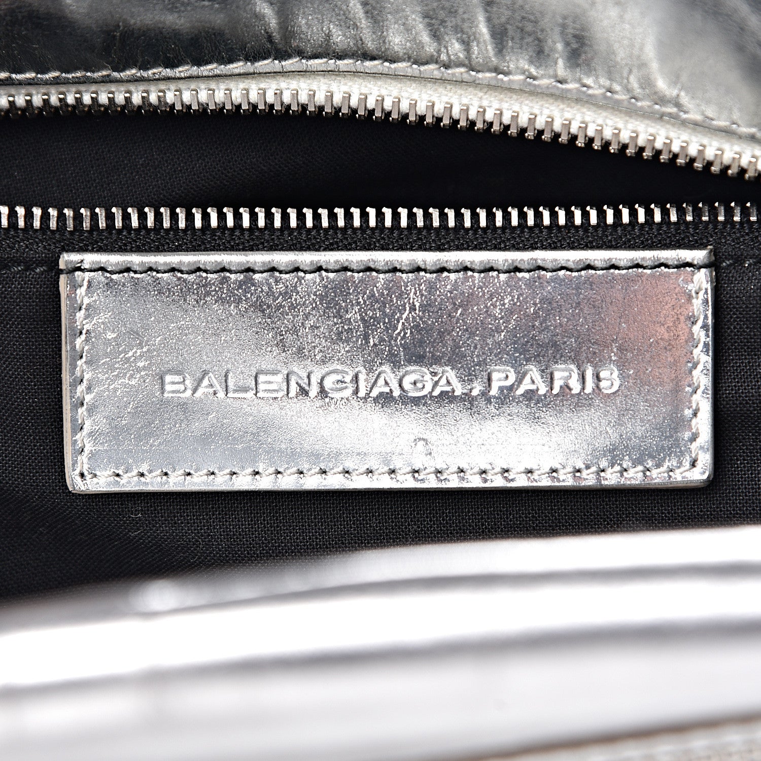 Balenciaga Metallic Calfskin Motocross Classic Hardware Bowling MM Silver Hardware 5 of 20