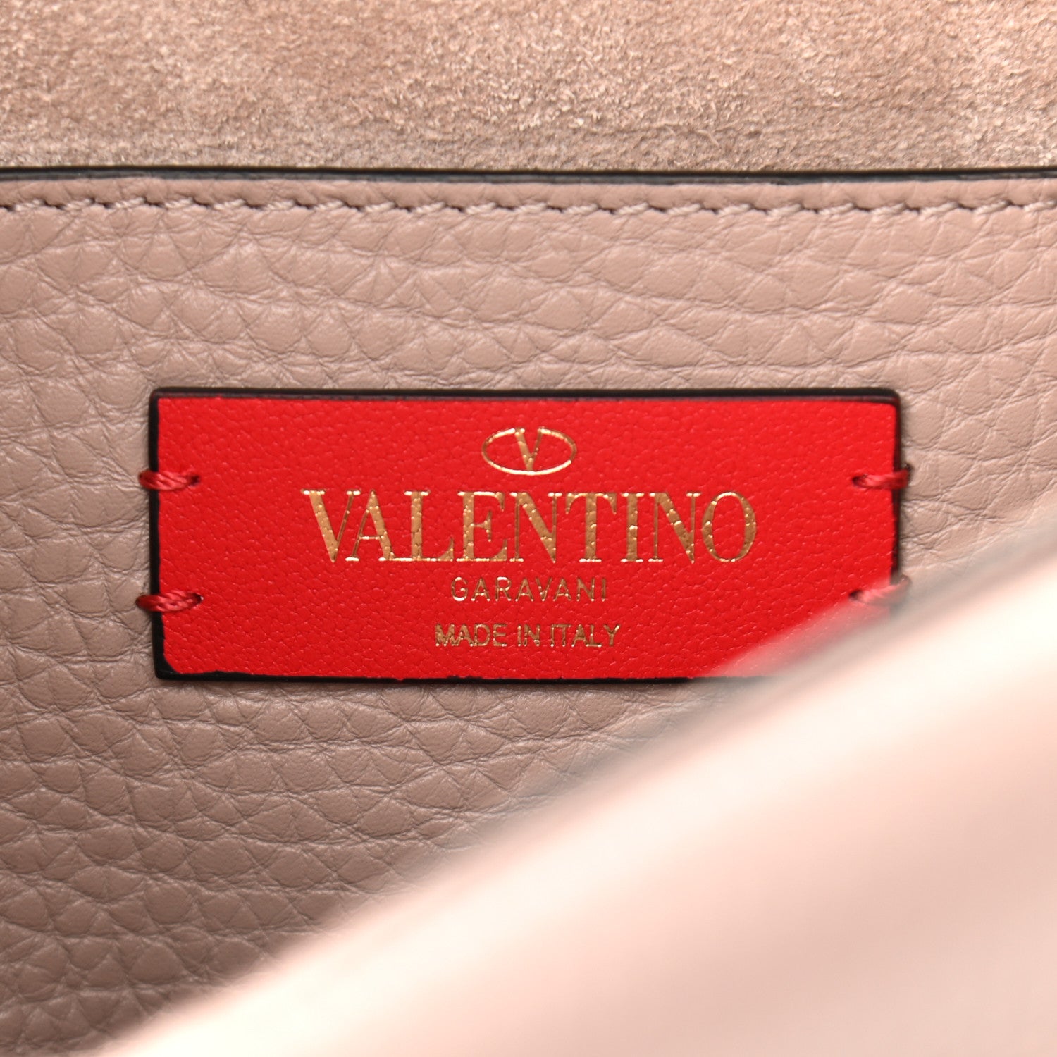 Valentino Garavani Grainy Calfskin Rockstud Double Flap Crossbody Bag Poudre 6 of 9