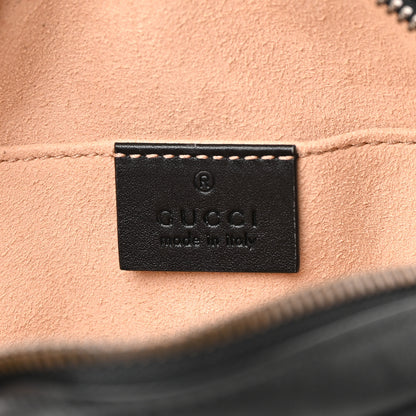 Gucci Calfskin Matelasse GG Marmont Belt Bag 85 34 Black 6 of 14