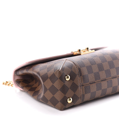 Louis Vuitton Damier Ebene Caissa Clutch Rose Ballerine 8 of 10