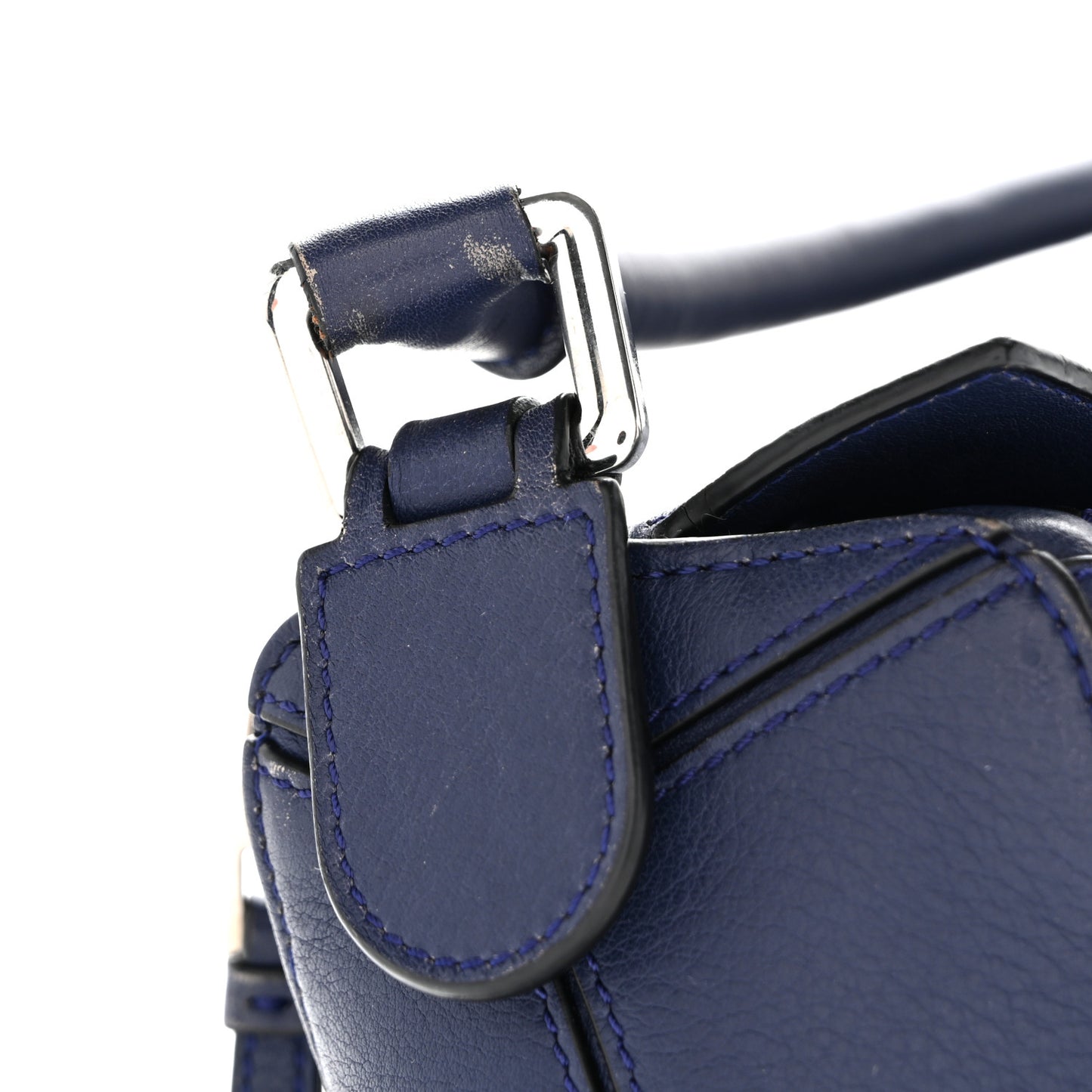 Calfskin Small Puzzle Bag Marine