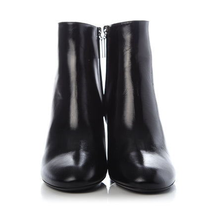 Saint Laurent Calfskin Loulou 70 Uniform Ankle Boots 38 Black 2 of 9