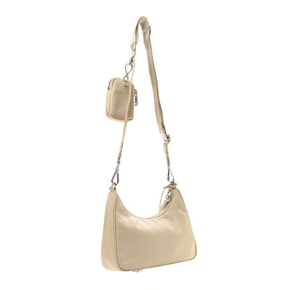 Prada Re-Nylon Saffiano Re-Edition 2005 Shoulder Bag Deserto 2 of 9