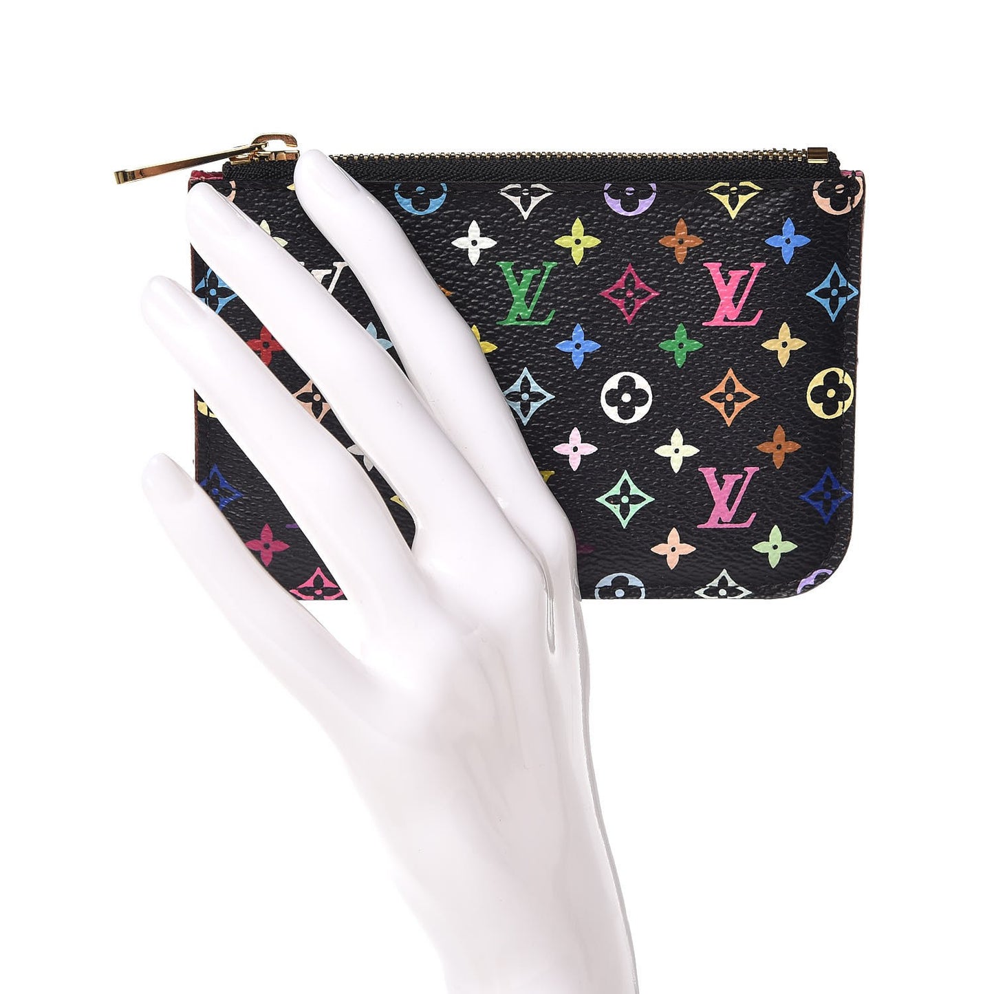 Monogram Multicolor Key Pouch Black Grenade