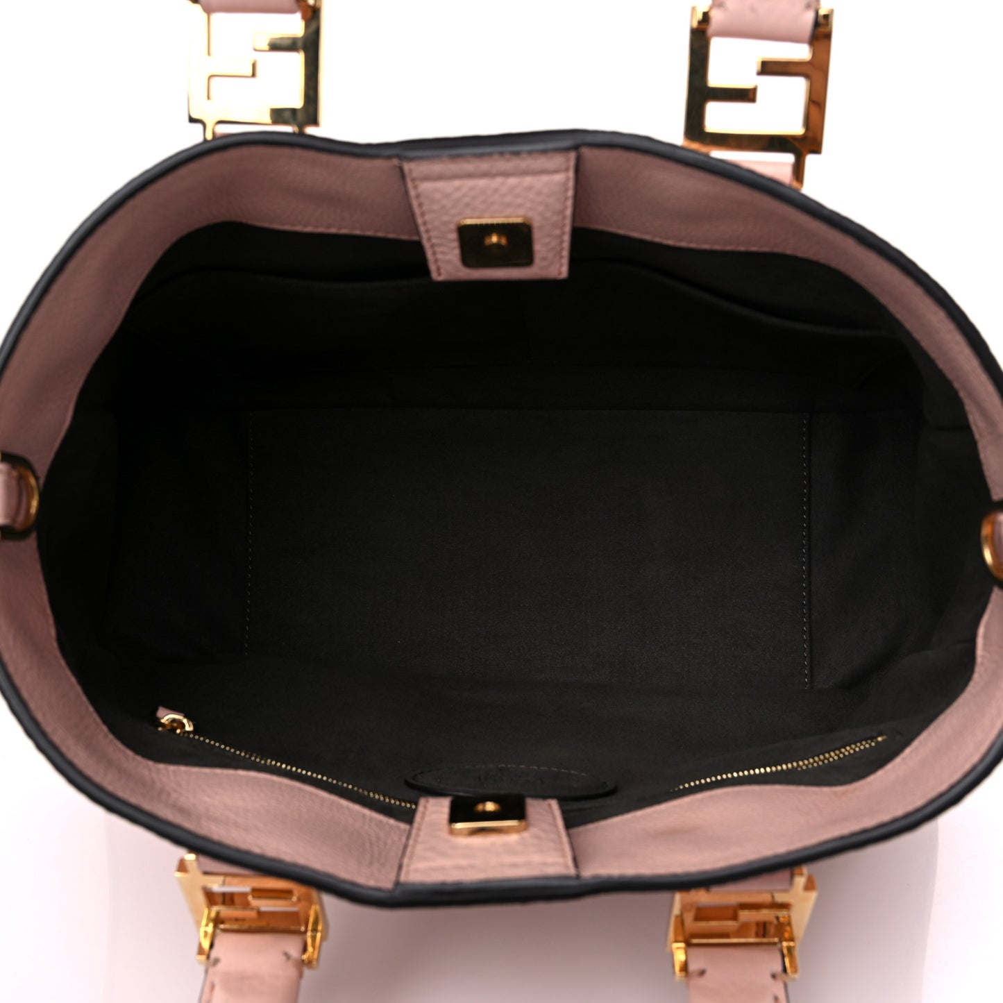 Cuoio Romano Selleria Small FF Tote Cipria