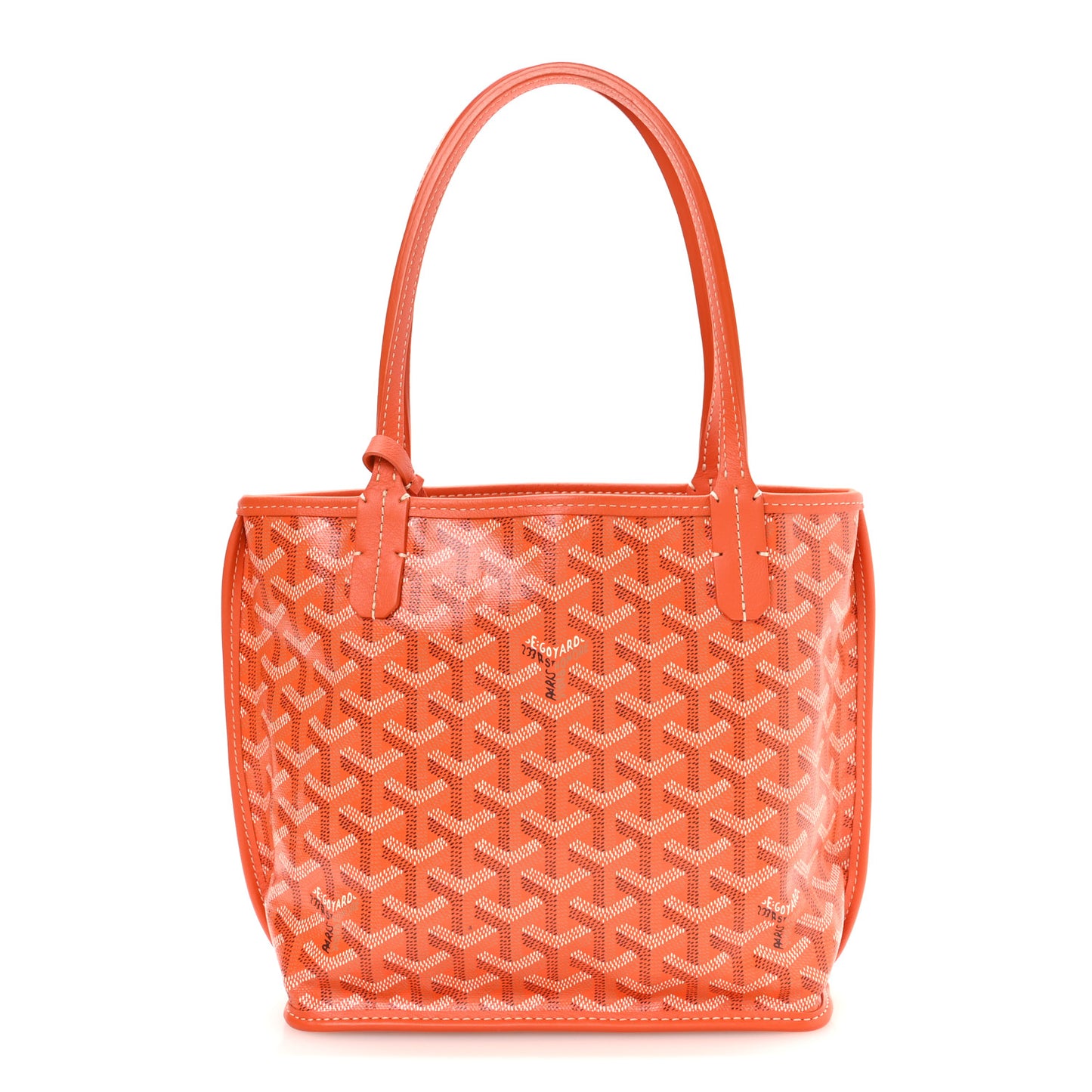 Goyardine Reversible Mini Anjou Orange