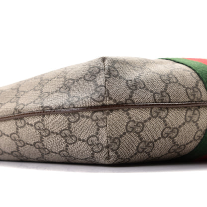 Gucci GG Supreme Monogram Web Small Ophidia Half Moon Hobo Brown 9 of 11
