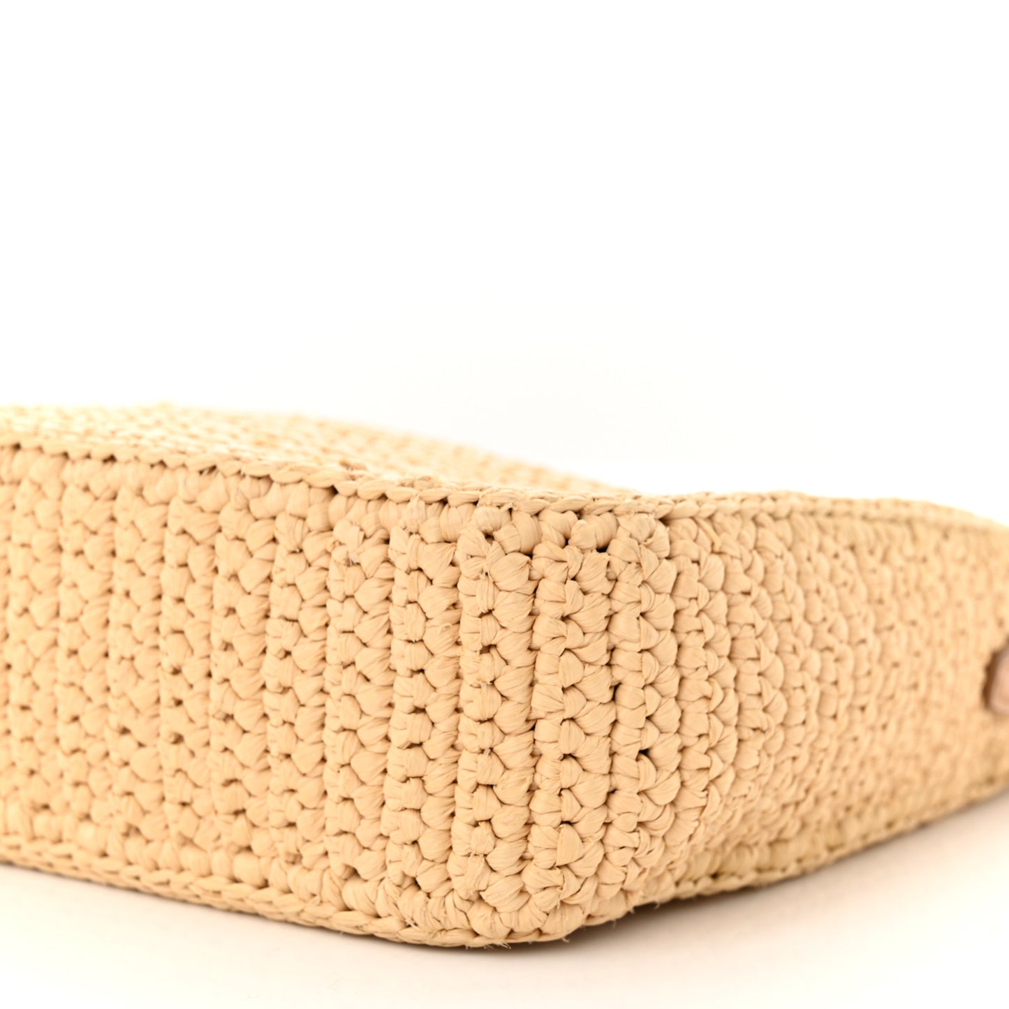 Yarn Raffia Effect Crochet Re-Edition 2005 Shoulder Bag Naturale