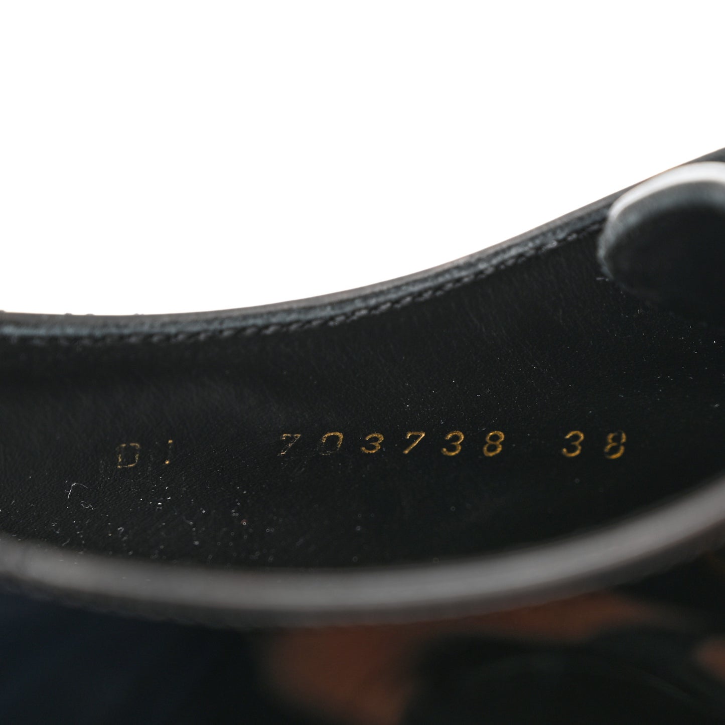 Patent Baltimora Lace Up Derby Shoes 38 Black