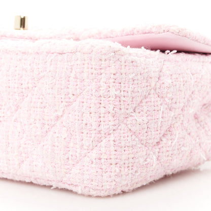 Chanel Tweed Quilted Mini Rectangular Flap Pink 11 of 11