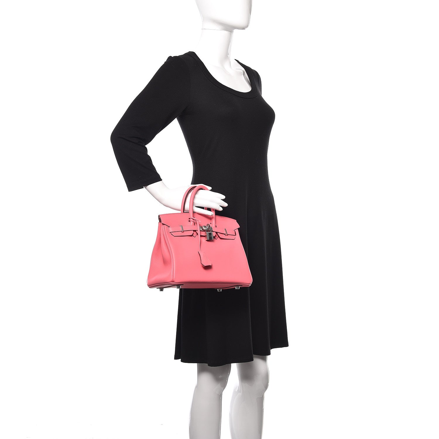 Hermes Swift Birkin 25 Rose Azalee 2 of 34