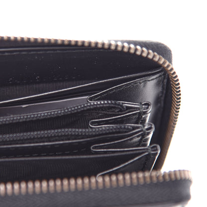 Gucci Guccissima Signature Crystal Cat Zip Around Wallet Black 7 of 8