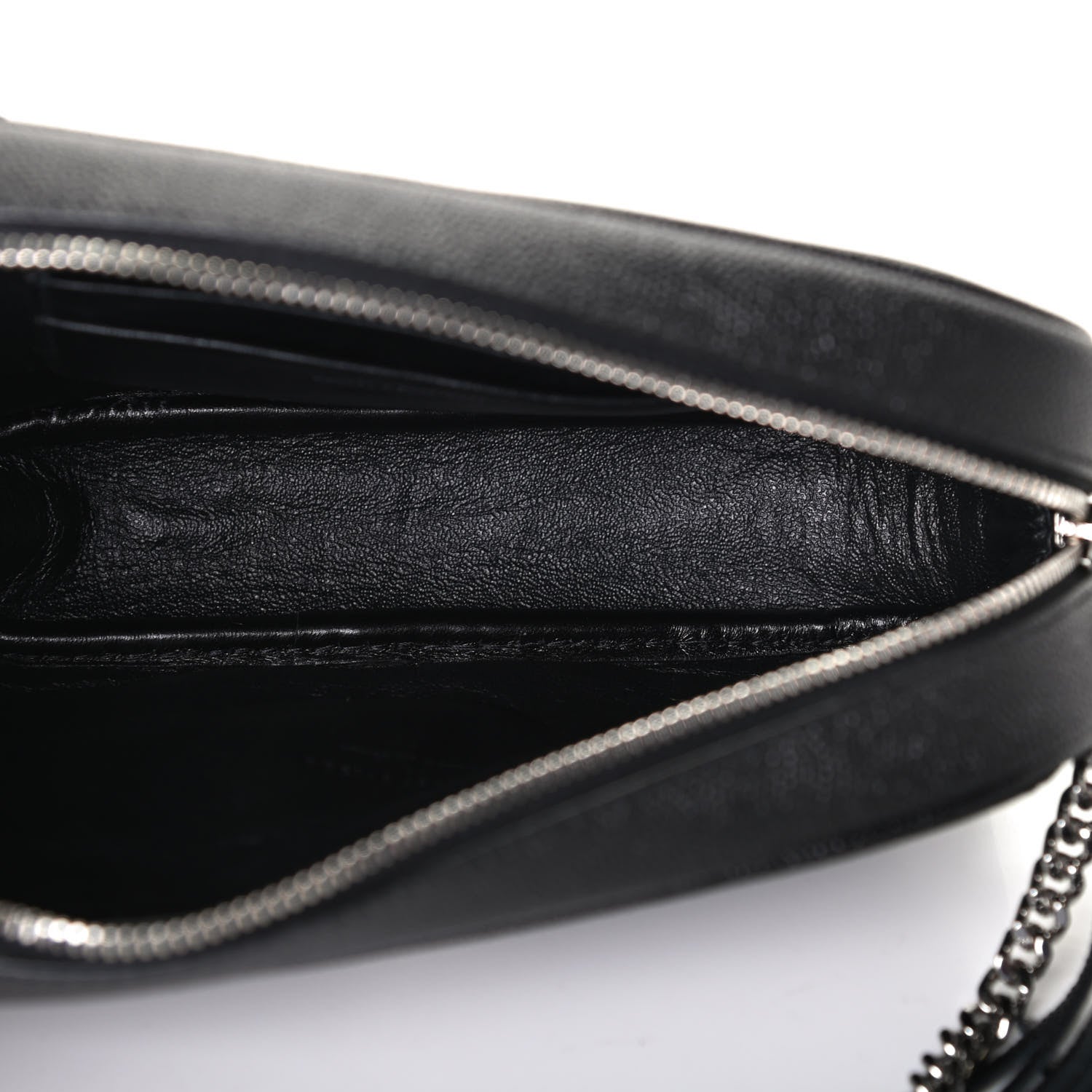 Saint Laurent Grain De Poudre Matelasse Monogram Mini Lou Camera Bag Black 4 of 4