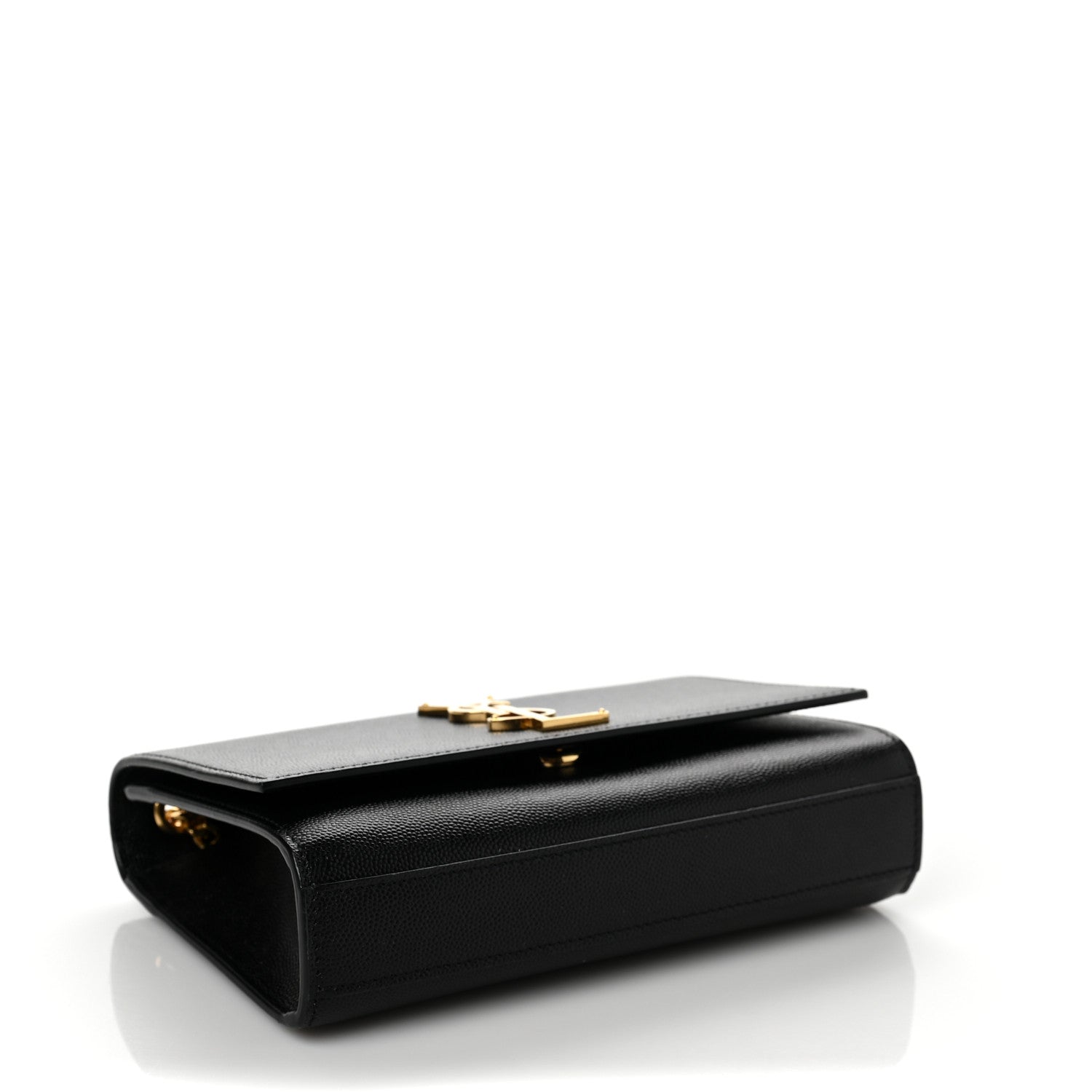 Saint Laurent Grain De Poudre Small Monogram Kate Satchel Black 3 of 7