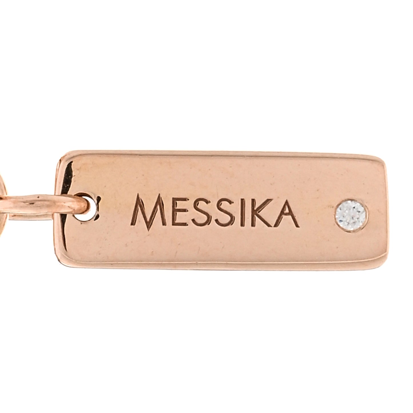18K Rose Gold Diamond Move Pendant Necklace