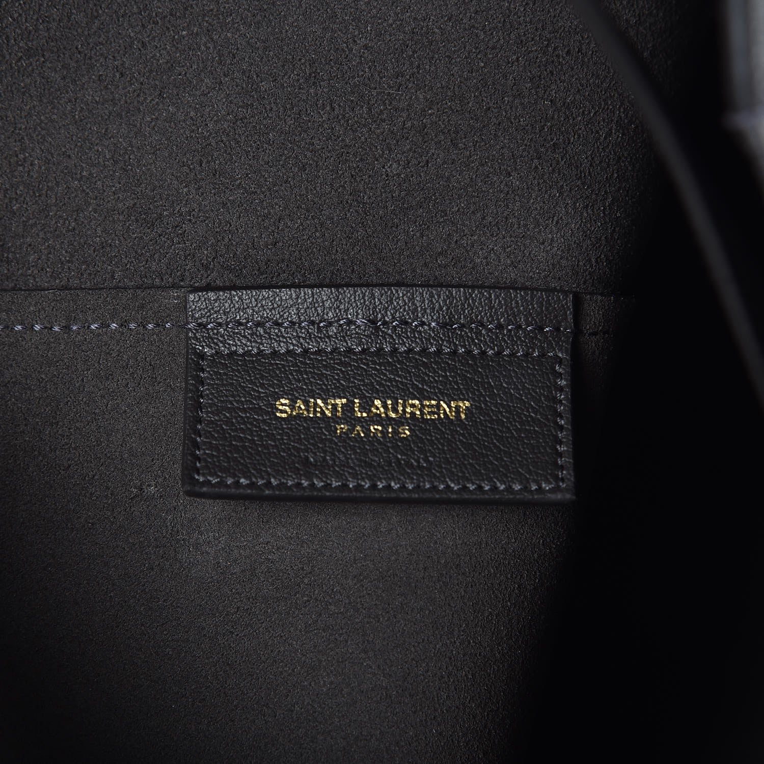 Saint Laurent Calfskin Large Shopping Tote Storm 7 of 8