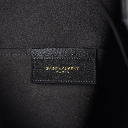 Saint Laurent Calfskin Large Shopping Tote Storm 7 of 8
