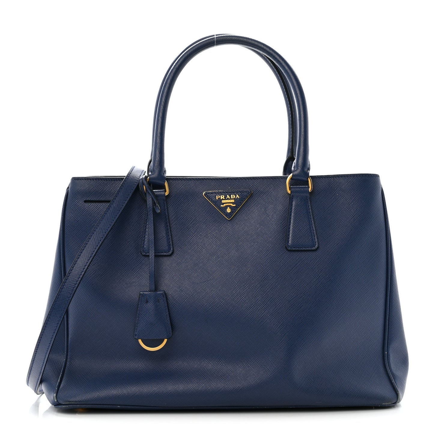 Saffiano Lux Medium Tote Bluette