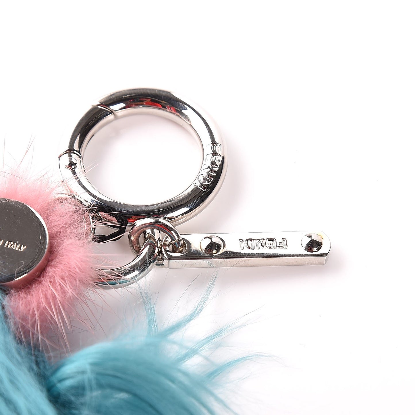 Mink Alpaca Fur Hypnoteyes Witches Bag Charm Acqua