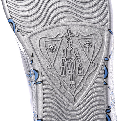 Gucci Miro Rubber Wax GucciGhost Print Mens New Ace Sneakers 6.5 Silver 8 of 10