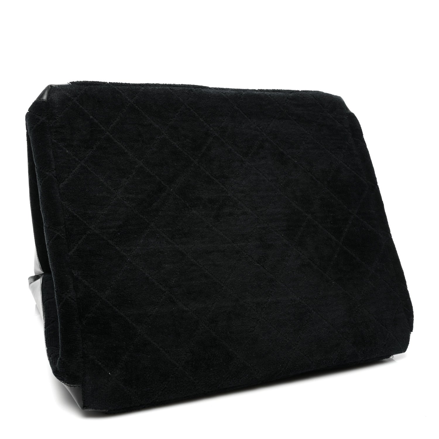 Chanel Terry Cotton CC Beach Tote Towel Set Black 5 of 11