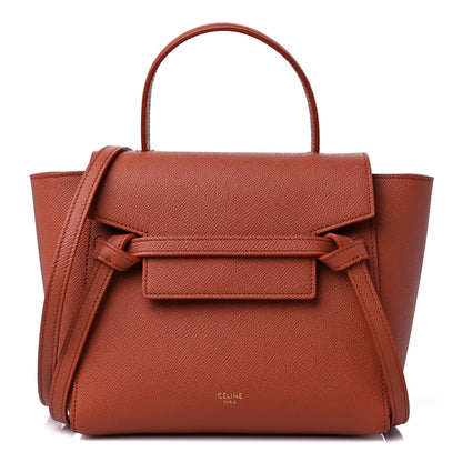 Celine Grained Calfskin Nano Belt Bag Caramel 1 of 9
