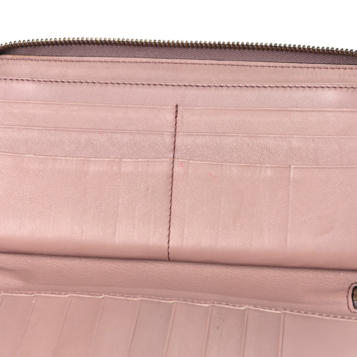 Patent Soho Zip Around Wallet Dark Cipria