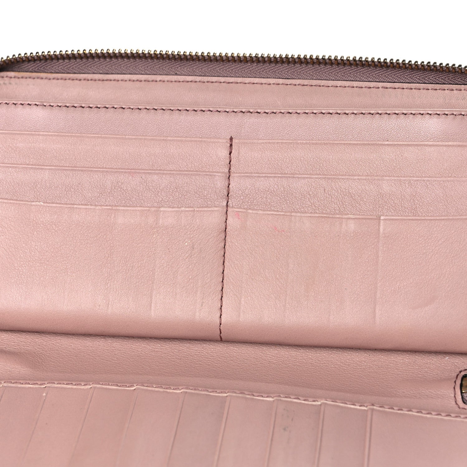 Gucci Patent Soho Zip Around Wallet Dark Cipria 17 of 23
