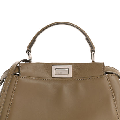 Fendi Nappa Mini Peekaboo Iconic Satchel Tortora 8 of 15