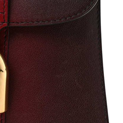 Delvaux Box Calfskin Mini Brillant Satchel Burgundy 11 of 11