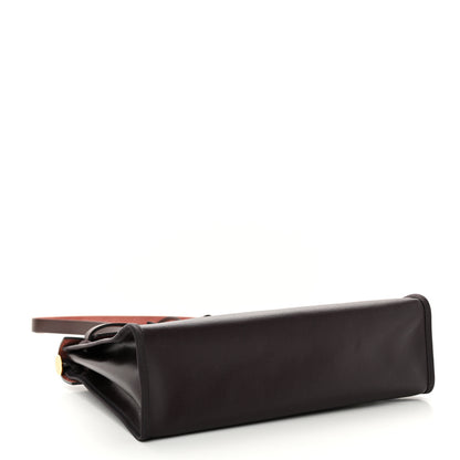 Hermes Toile H Berline Vache Hunter Herbag Zip 31 PM Rouge Sellier 5 of 10