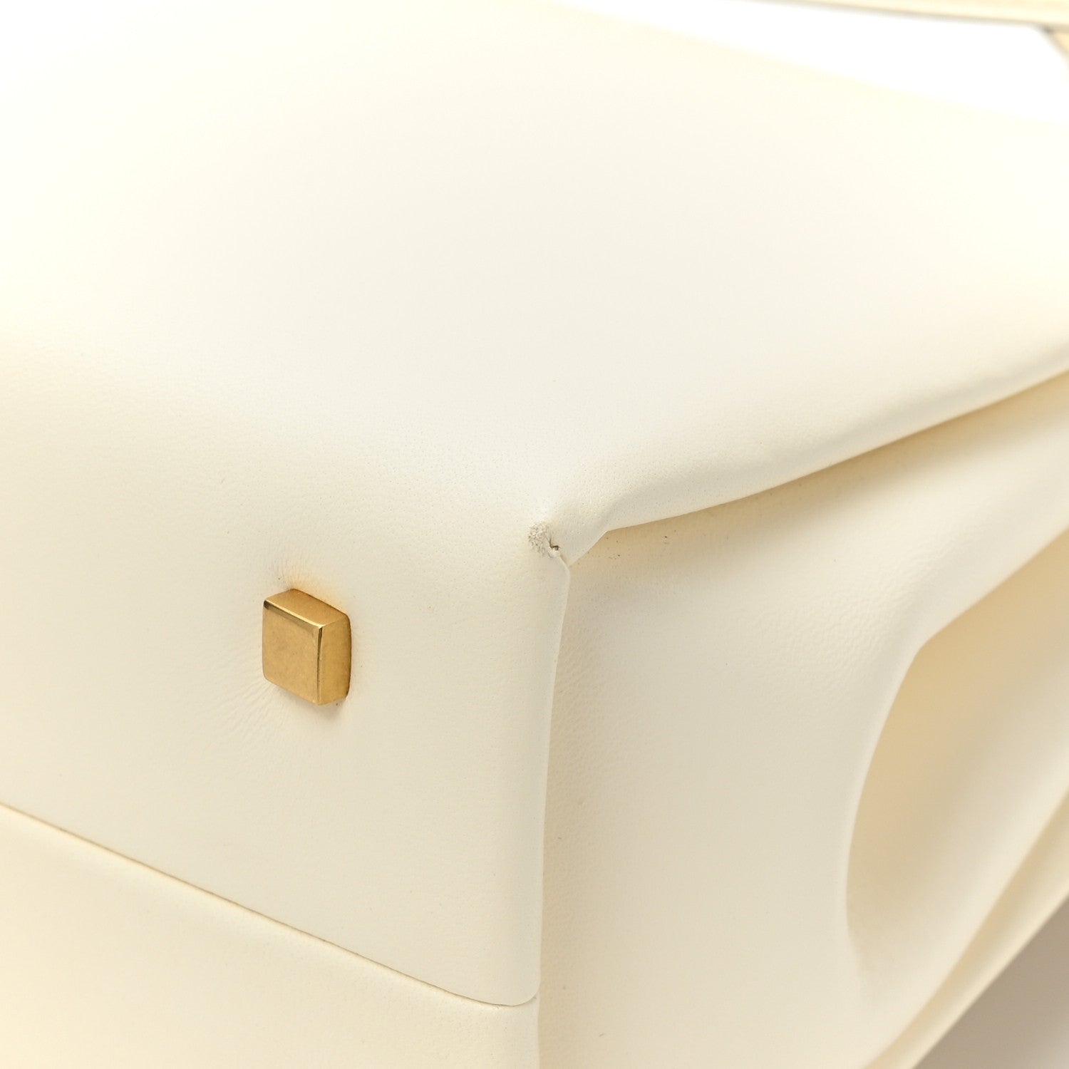 Valentino Garavani Nappa Small One Stud Top Handle Bag Ivory 16 of 16