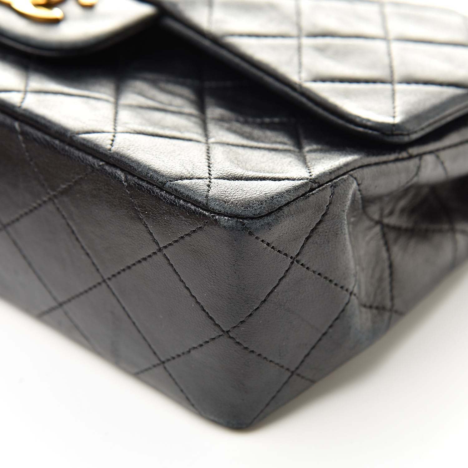 Chanel Lambskin Quilted Small Double Flap Black 11 of 19