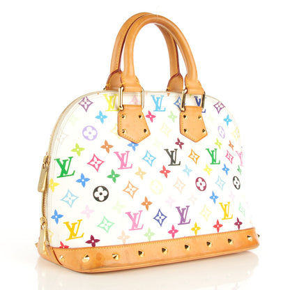 Louis Vuitton Monogram Multicolor Alma White 3 of 12