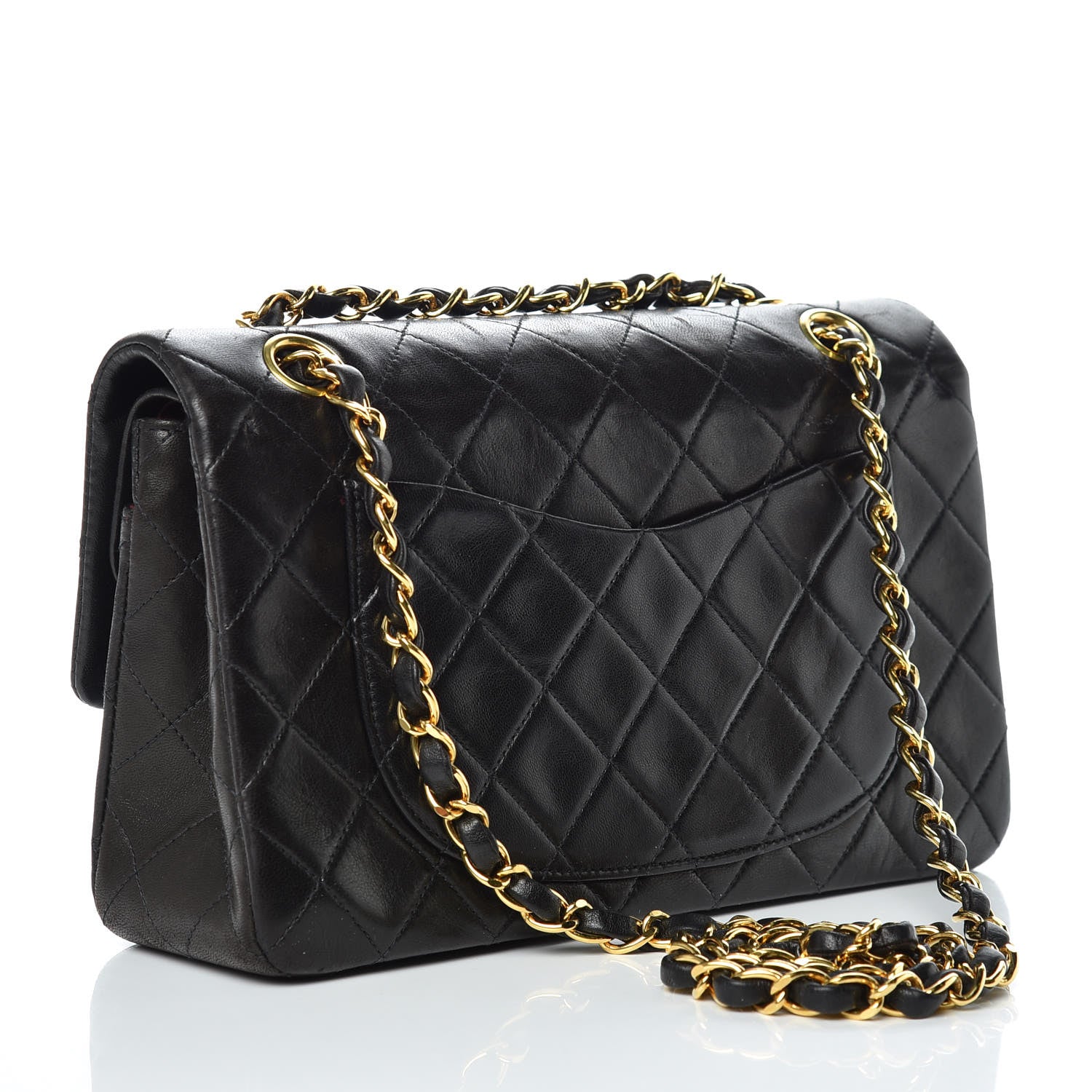 Chanel Lambskin Quilted Small Double Flap Black 4 of 17