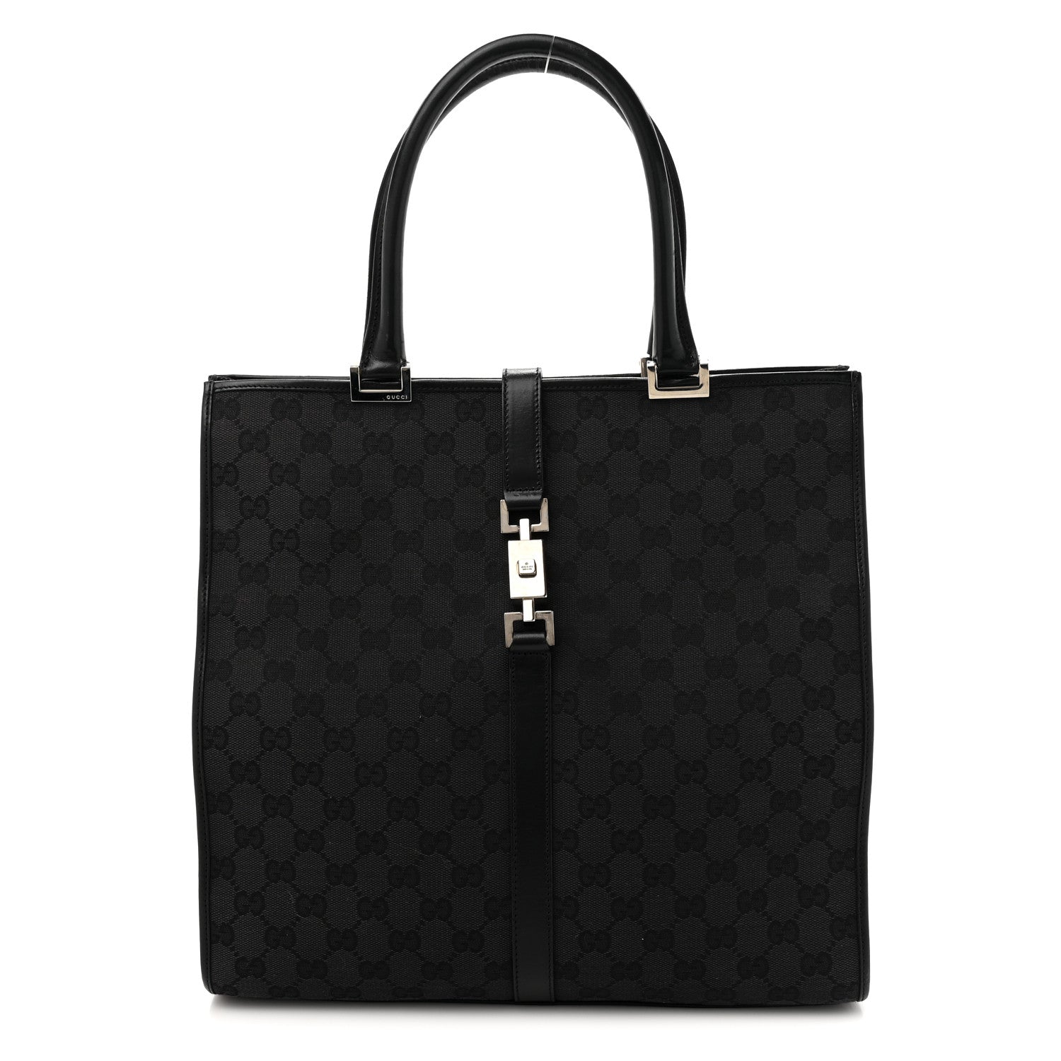 Gucci Monogram Bardot Bag Black Black 1 of 14