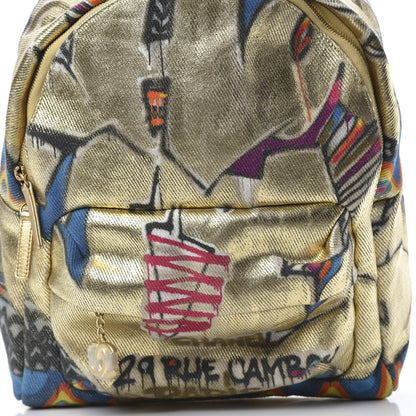 Chanel Graffiti Printed Canvas Street Spirit Backpack Multicolor 7 of 12