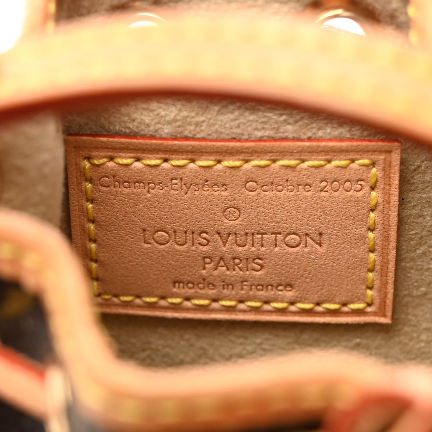 Louis Vuitton Monogram Micro Noe Bag Charm Key Ring 7 of 7