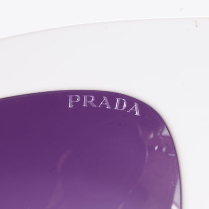 Prada Acetate Cinema Sunglasses SPR 09QS White 8 of 8