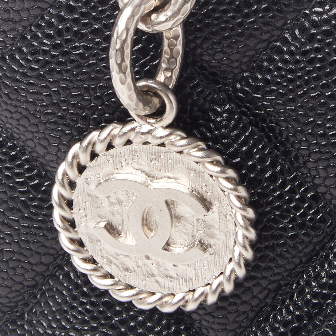 Chanel Caviar Quilted Medallion Tote Black 8 of 10